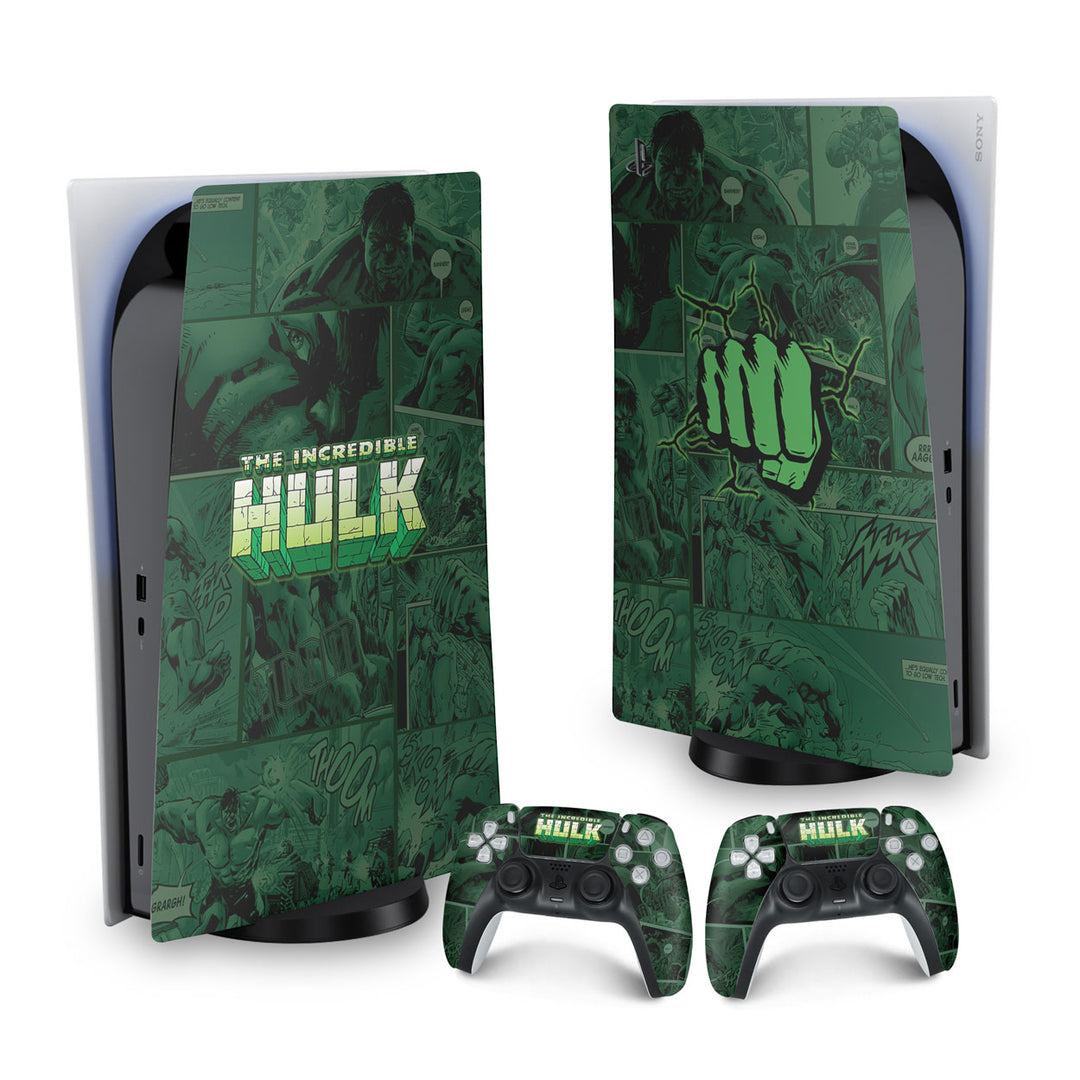 Skin Anti-Rage PS5 Fat Vertical - Hulk Comics - Pop Arte Skins - foto 9