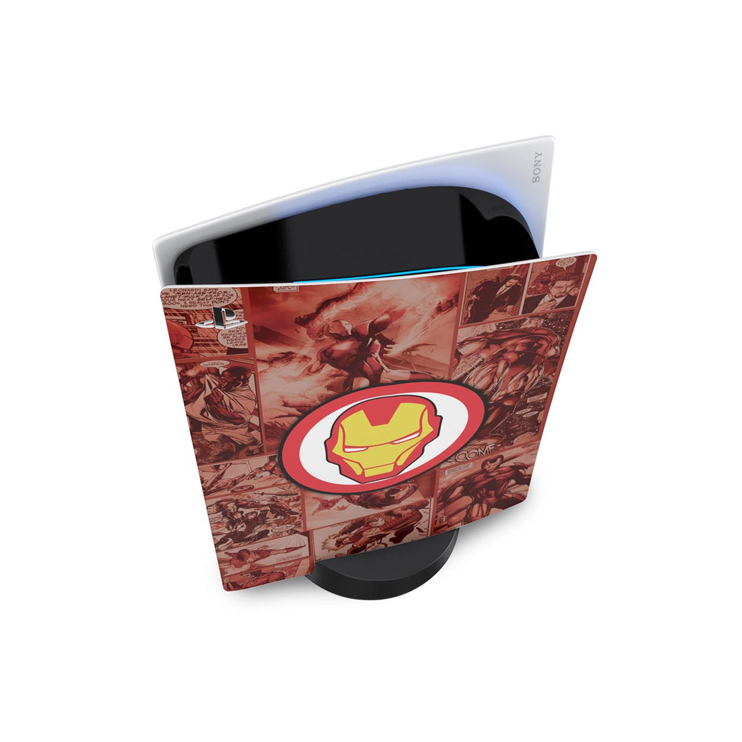 Skin Anti-Rage PS5 Fat Vertical - Homem De Ferro Comics - Pop Arte Skins - foto 2