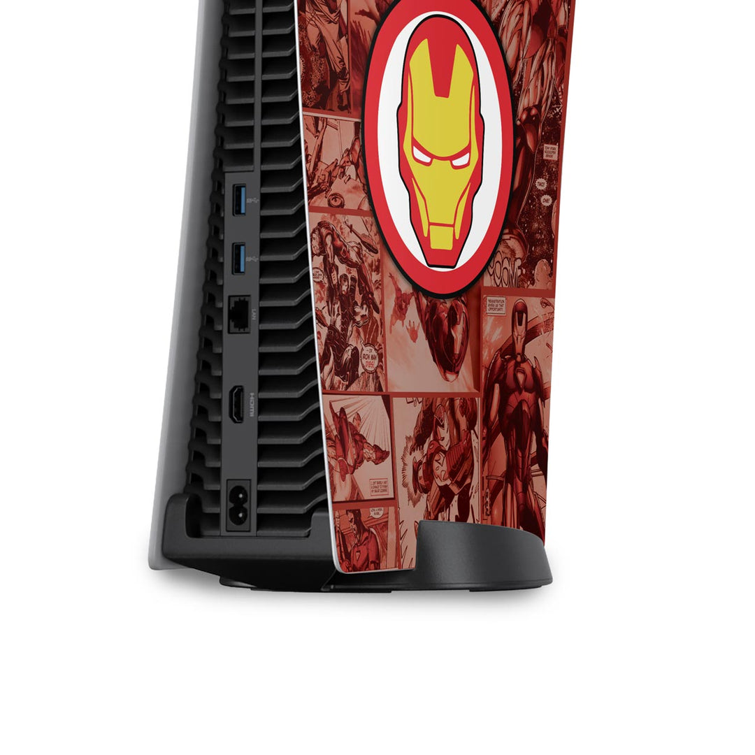 Skin Anti-Rage PS5 Fat Vertical - Homem De Ferro Comics - Pop Arte Skins - foto 4