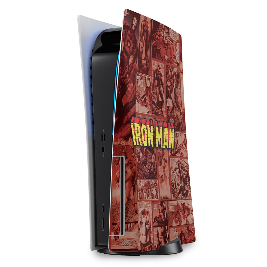 Skin Anti-Rage PS5 Fat Vertical - Homem De Ferro Comics - Pop Arte Skins - foto 5