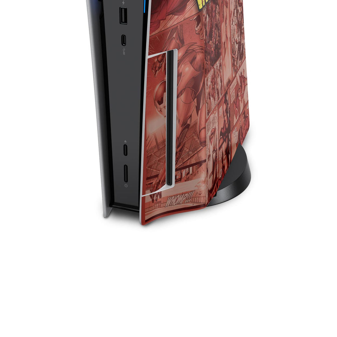 Skin Anti-Rage PS5 Fat Vertical - Homem De Ferro Comics - Pop Arte Skins - foto 6