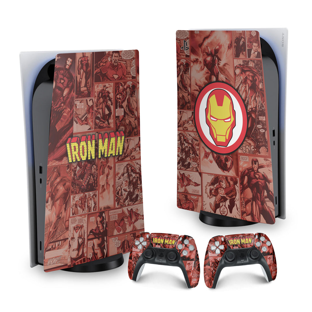 Skin Anti-Rage PS5 Fat Vertical - Homem De Ferro Comics - Pop Arte Skins - foto 9