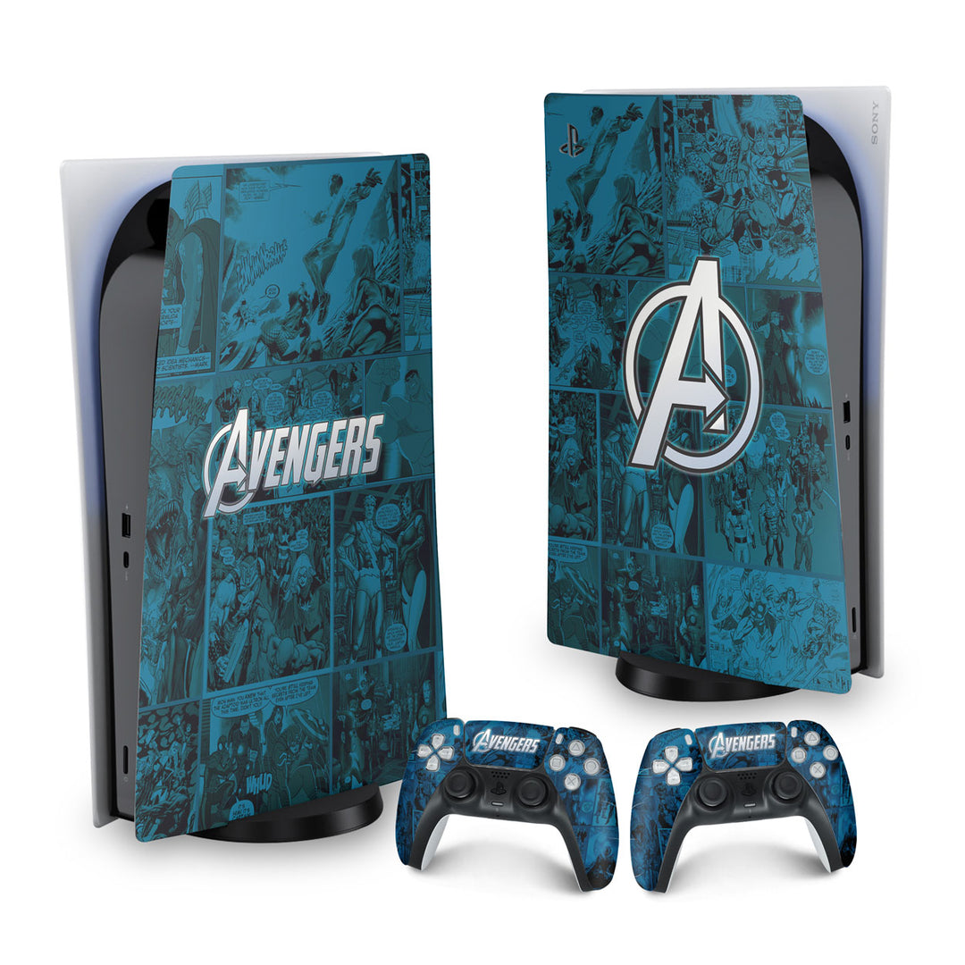 Skin Anti-Rage PS5 Fat Vertical - Avengers Vingadores Comics - Pop Arte Skins - foto 9