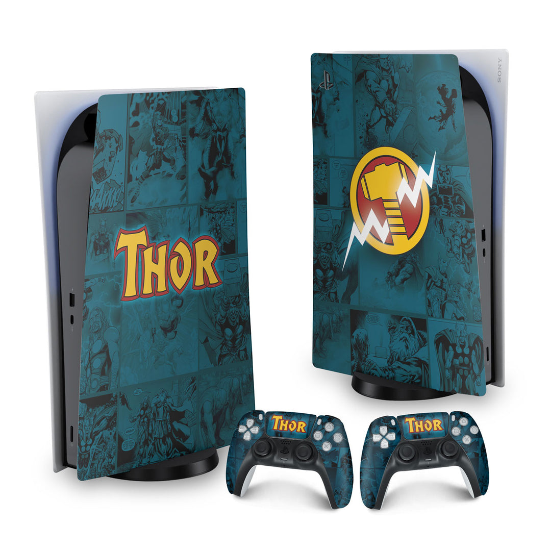 Skin Anti-Rage PS5 Fat Vertical - Thor Comics - Pop Arte Skins - foto 9