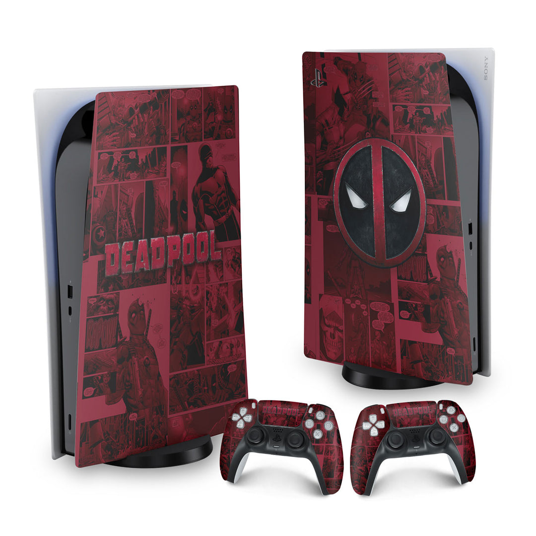 Skin Anti-Rage PS5 Fat Vertical - Deadpool Comics - Pop Arte Skins - foto 9