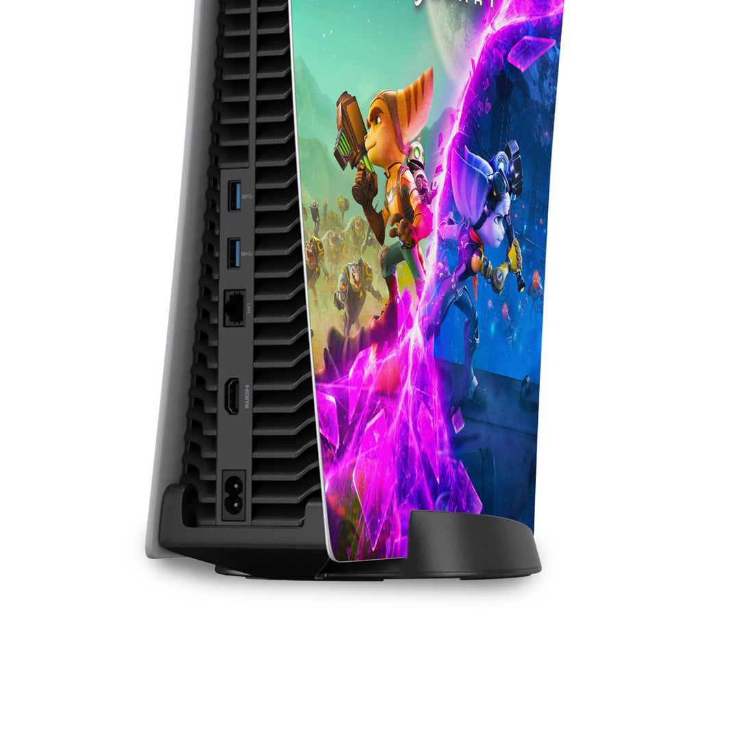 Skin Anti-Rage PS5 Fat Vertical - Ratchet & Clank Rift Apart - Pop Arte Skins - foto 4