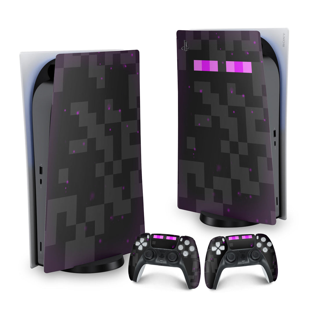 Skin Anti-Rage PS5 Fat Vertical - Minecraft Enderman - Pop Arte Skins - foto 9