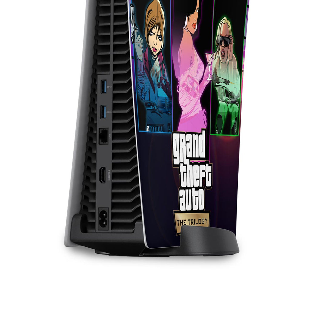 Skin Anti-Rage PS5 Fat Vertical - GTA The Trilogy - Pop Arte Skins - foto 4