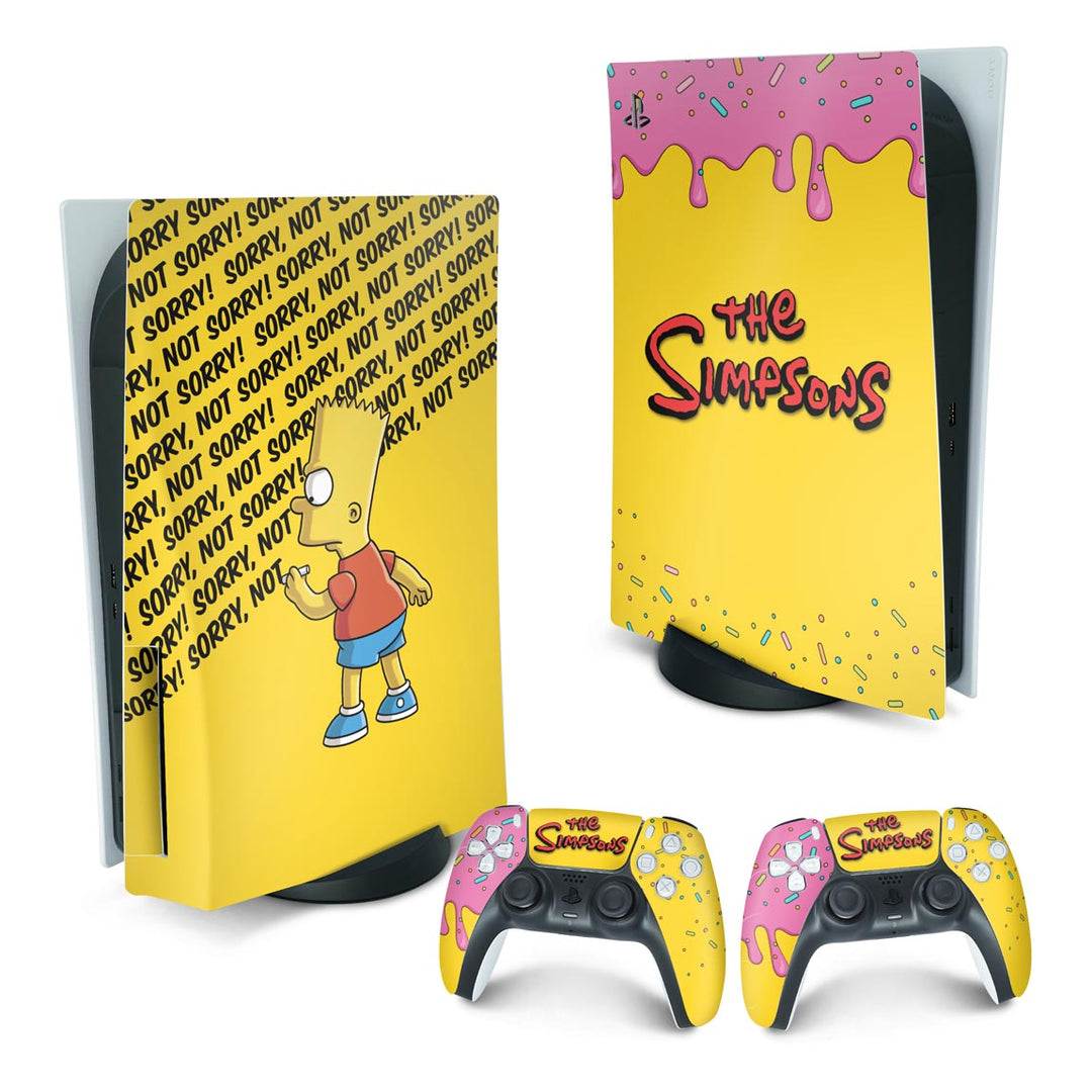 Skin Anti-Rage PS5 Fat Vertical - The Simpsons - Pop Arte Skins