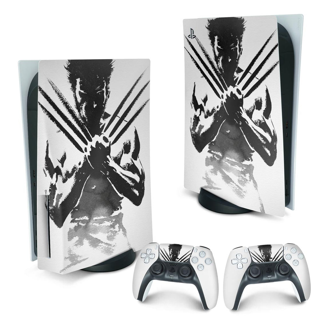 Skin Anti-Rage PS5 Fat Vertical - Wolverine X-men - Pop Arte Skins
