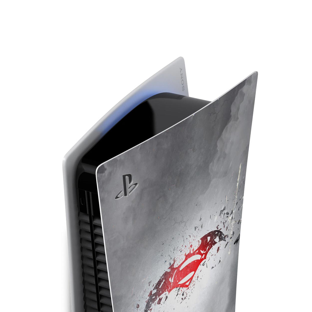 Skin Anti-Rage PS5 Fat Vertical - Batman Vs Superman Logo - Pop Arte Skins - foto 3