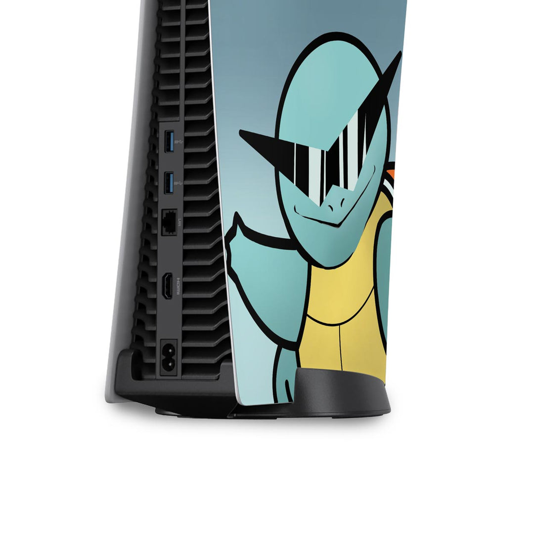 Skin Anti-Rage PS5 Fat Vertical - Pokemon Squirtle - Pop Arte Skins - foto 4