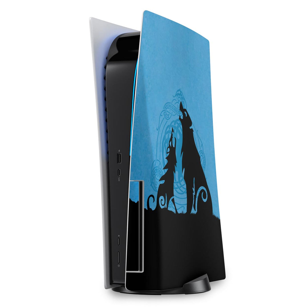 Skin Anti-Rage PS5 Fat Vertical - God of War Ragnarok Edition - Pop Arte Skins - foto 5