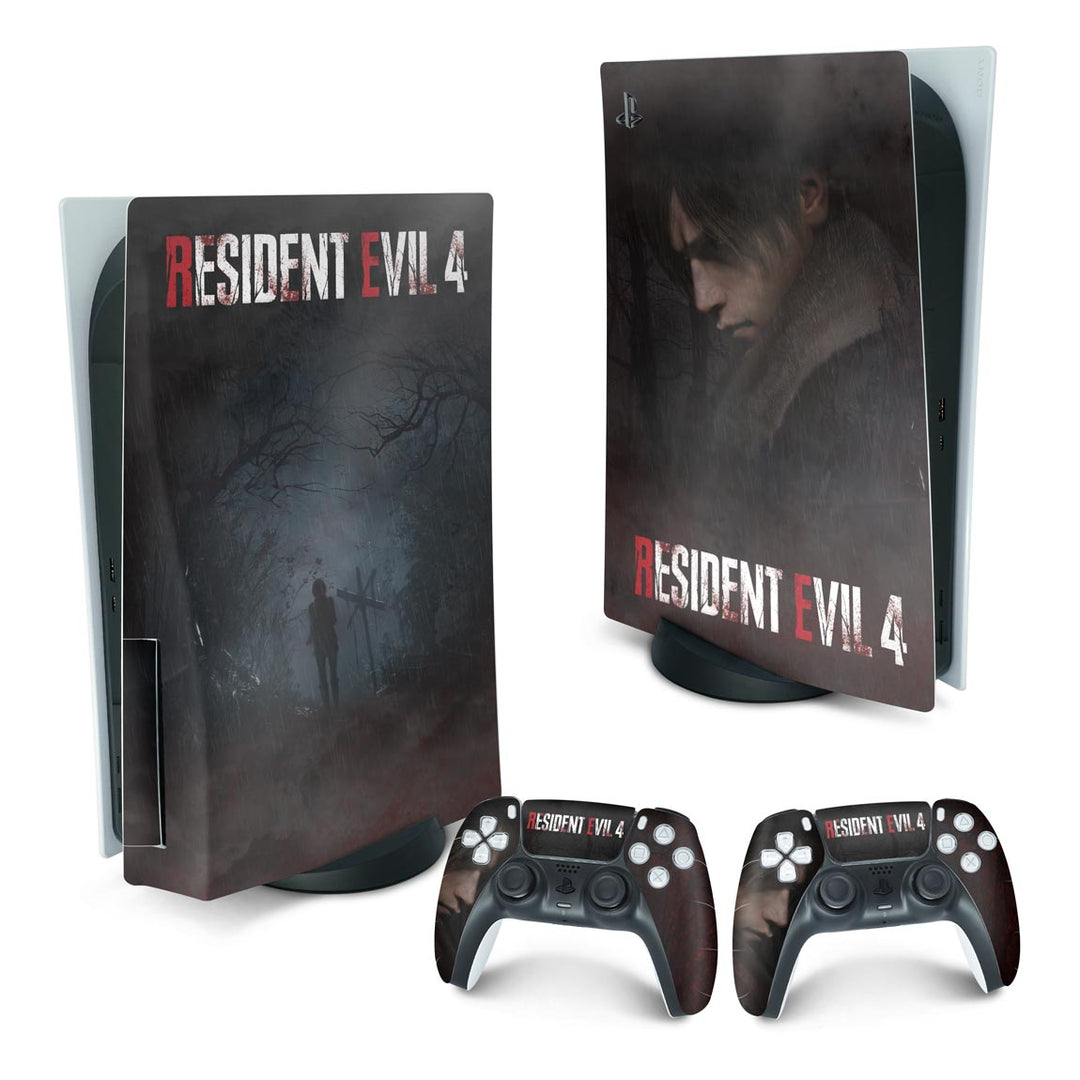 Skin Anti-Rage PS5 Fat Vertical - Resident Evil 4 Remake - Pop Arte Skins