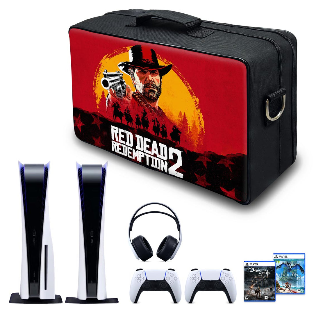 Bolsa PS5 Fat Mochila Transporte Playstation 5 Fat Bag - Red Dead Redemption 2