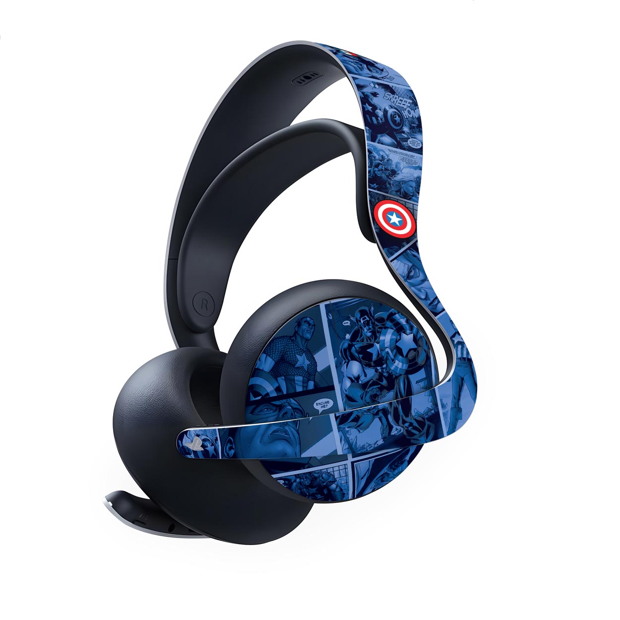 Skin Anti-Rage PS5 Headset Pulse Elite - Capitão América Comics