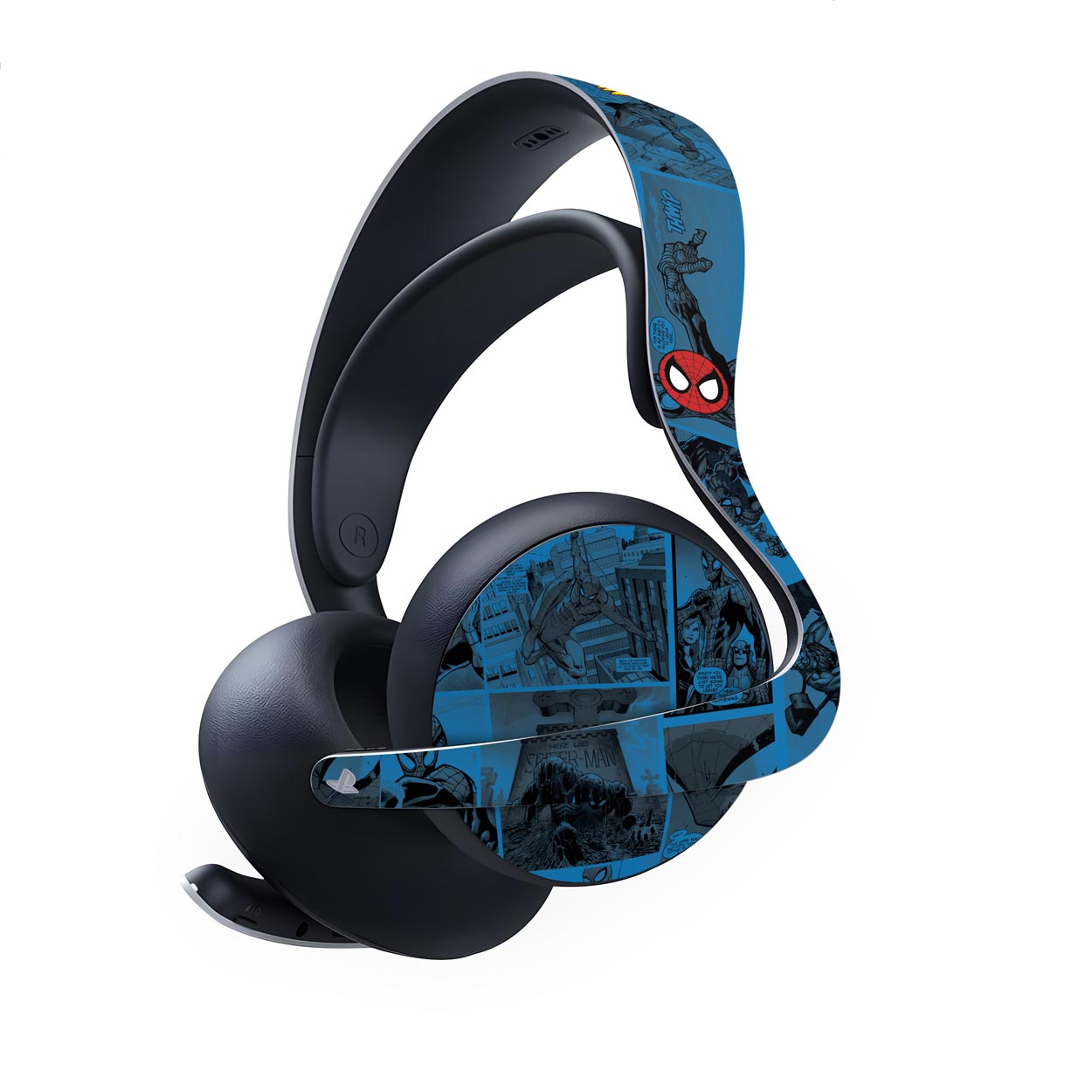 Skin Anti-Rage PS5 Headset Pulse Elite - Homem-Aranha Spider-Man Comics