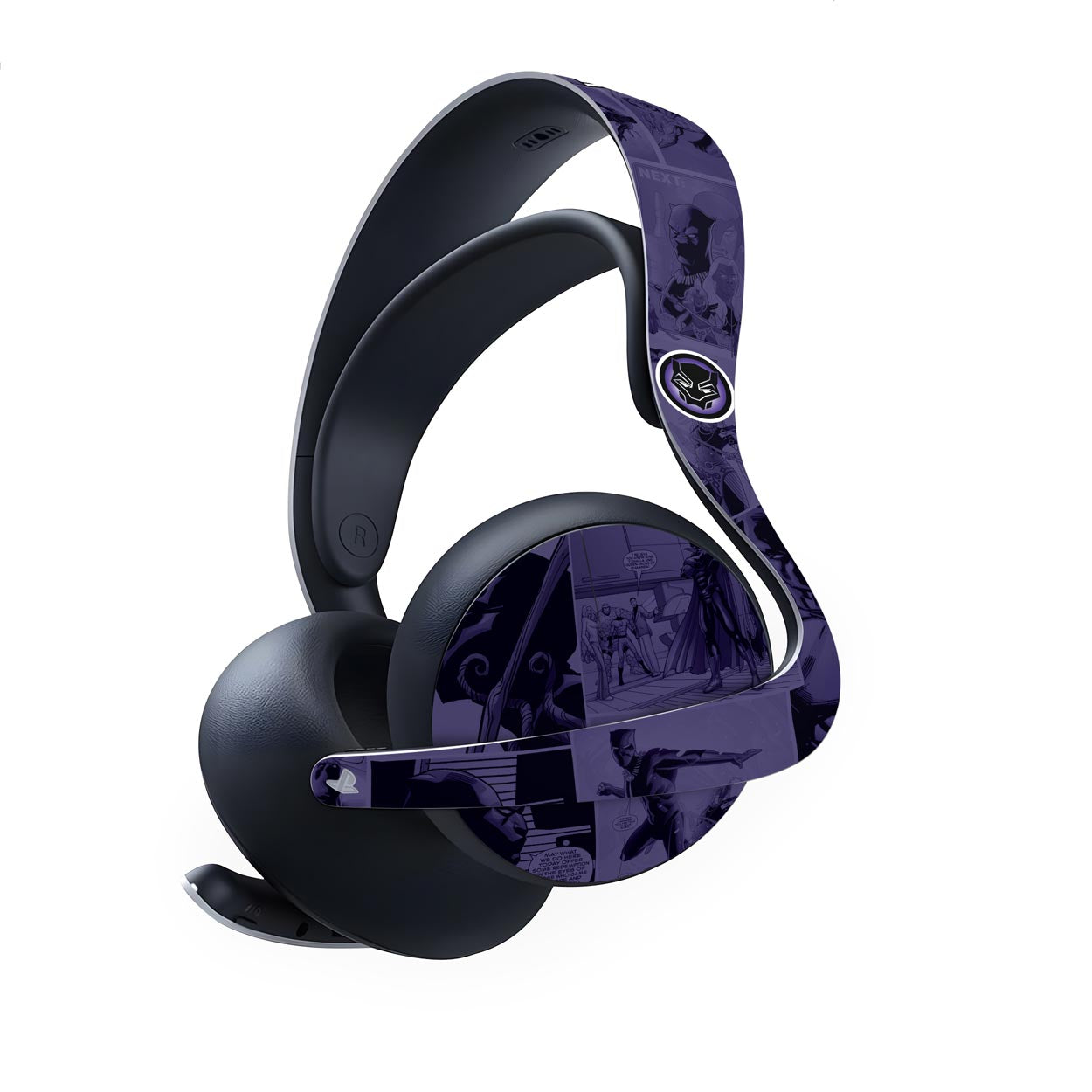 Skin Anti-Rage PS5 Headset Pulse Elite - Pantera Negra Comics