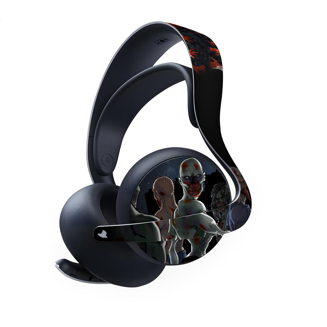 Skin Anti-Rage PS5 Headset Pulse Elite - Zombie Zumbi The Walking