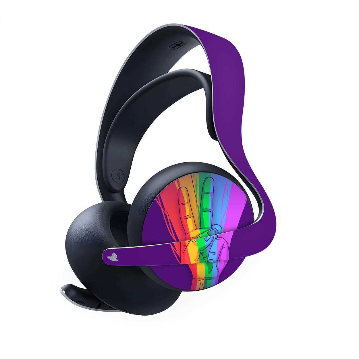 Skin Anti-Rage PS5 Headset Pulse Elite - Rainbow Colors Colorido