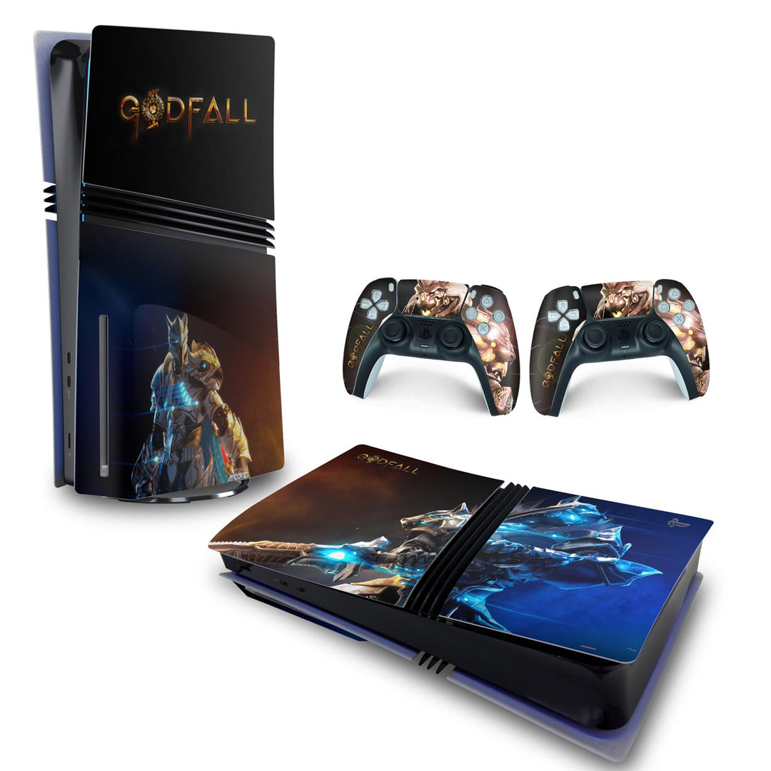 Skin Anti-Rage PS5 Pro Horizontal - Godfall - Pop Arte Skins
