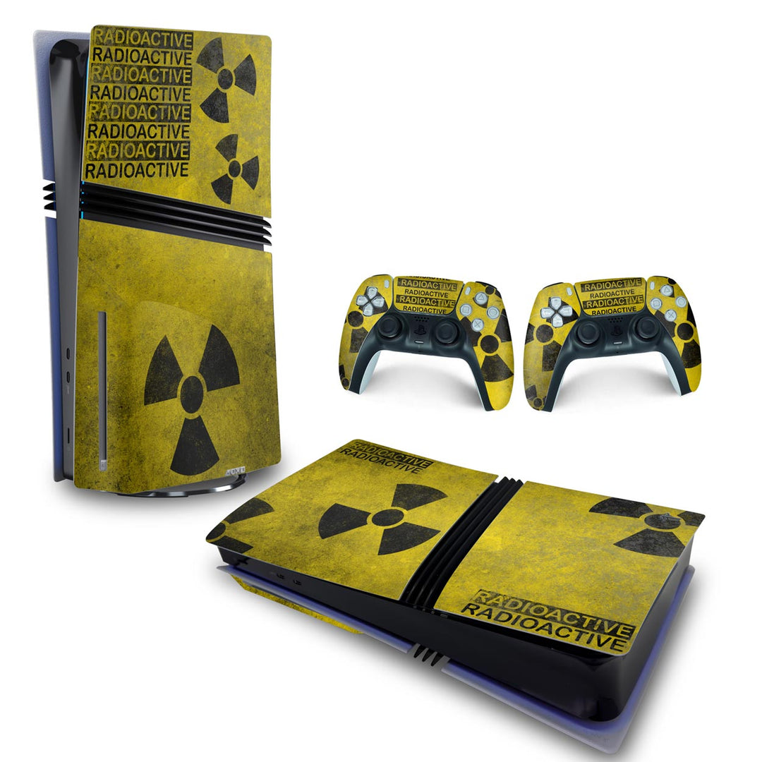 Skin Anti-Rage PS5 Pro Horizontal - Radioativo - Pop Arte Skins