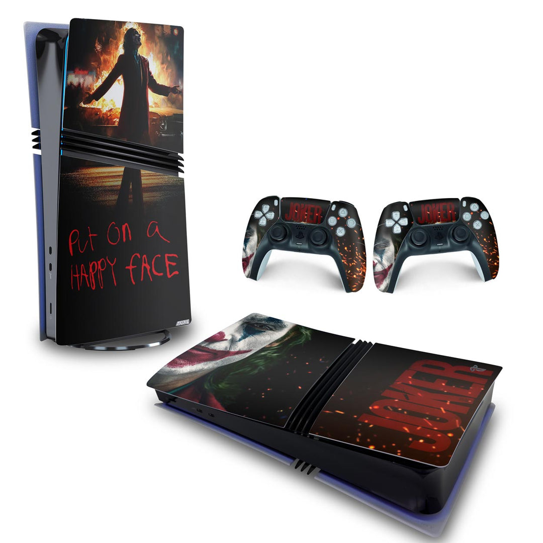 Skin Anti-Rage PS5 Pro Horizontal - Joker Filme - Pop Arte Skins - foto 4