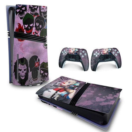 Skin Anti-Rage PS5 Pro Horizontal - Arlequina Harley Quinn