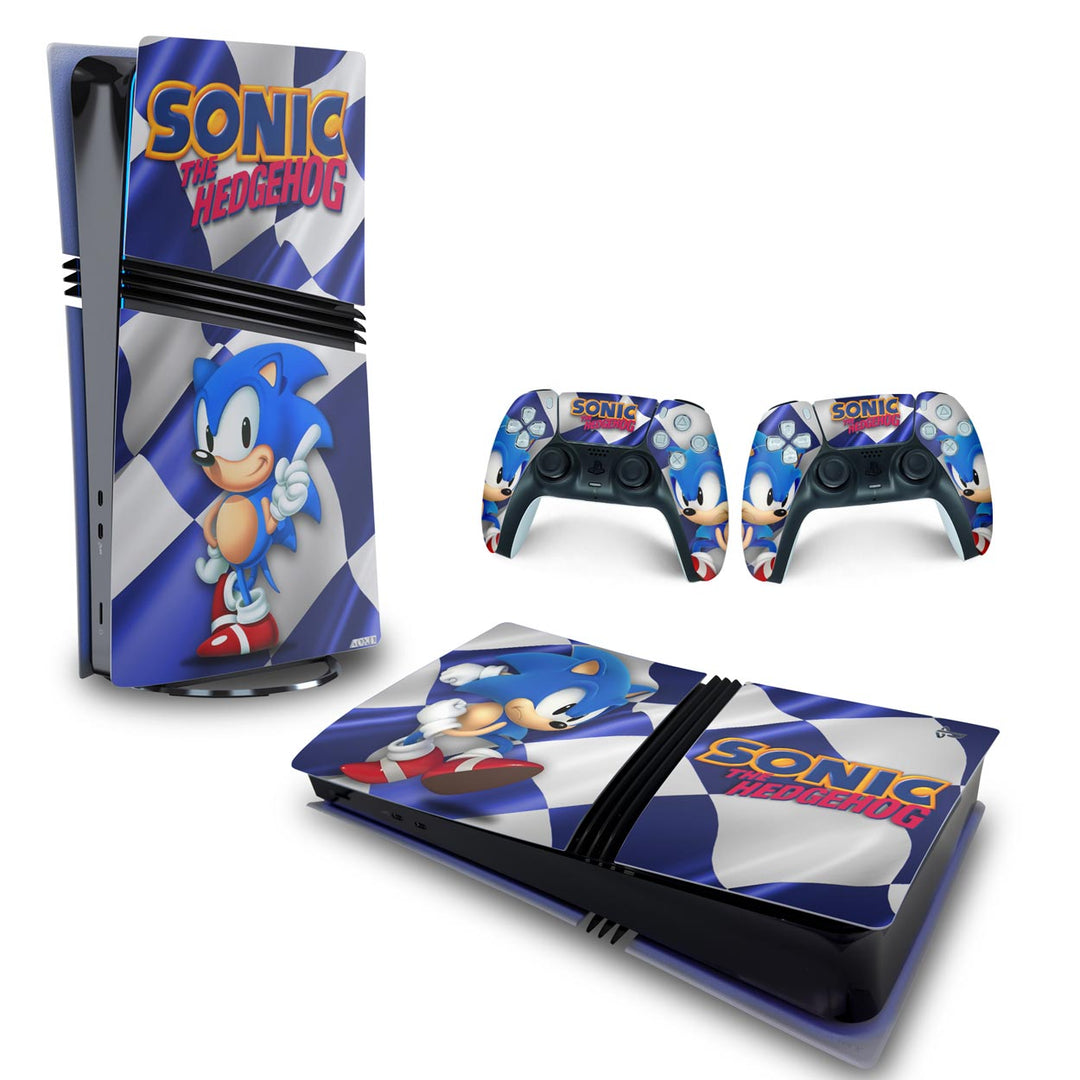 Skin Anti-Rage PS5 Pro Horizontal - Sonic - Pop Arte Skins - foto 4