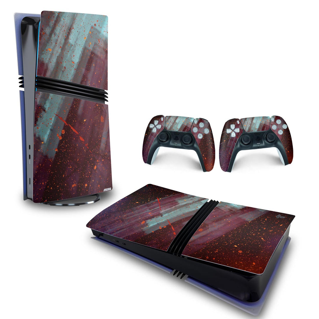 Skin Anti-Rage PS5 Pro Horizontal - Abstrato #100 - Pop Arte Skins - foto 4