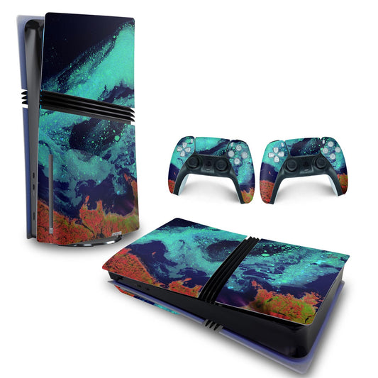 Skin Anti-Rage PS5 Pro Horizontal - Abstrato #105