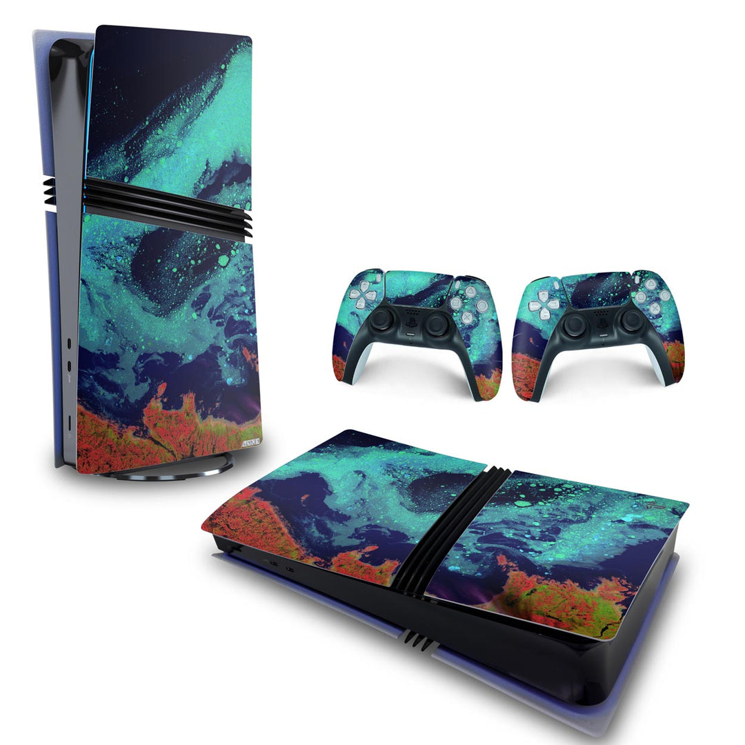 Skin Anti-Rage PS5 Pro Horizontal - Abstrato #105 - Pop Arte Skins - foto 4