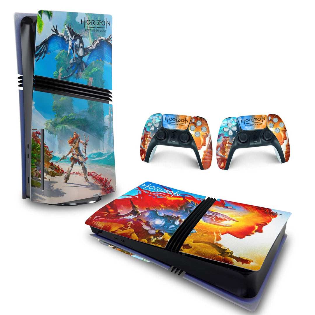 Skin Anti-Rage PS5 Pro Horizontal - Horizon Forbidden West - Pop Arte Skins