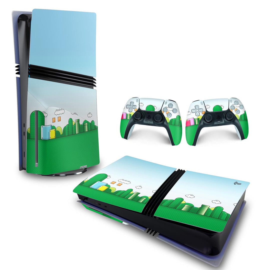 Skin Anti-Rage PS5 Pro Horizontal - Super Mario Bros - Pop Arte Skins