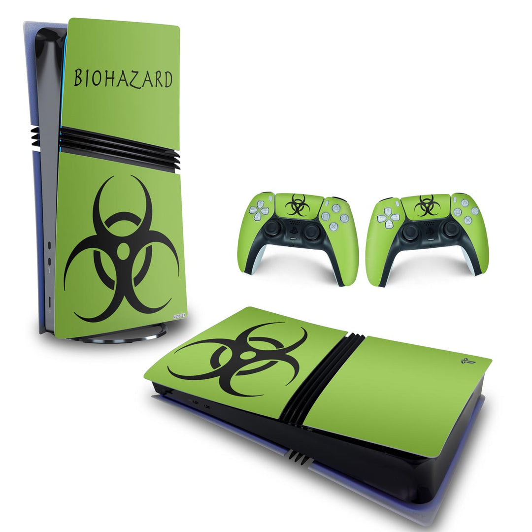 Skin Anti-Rage PS5 Pro Horizontal - Biohazard Radioativo - Pop Arte Skins - foto 4