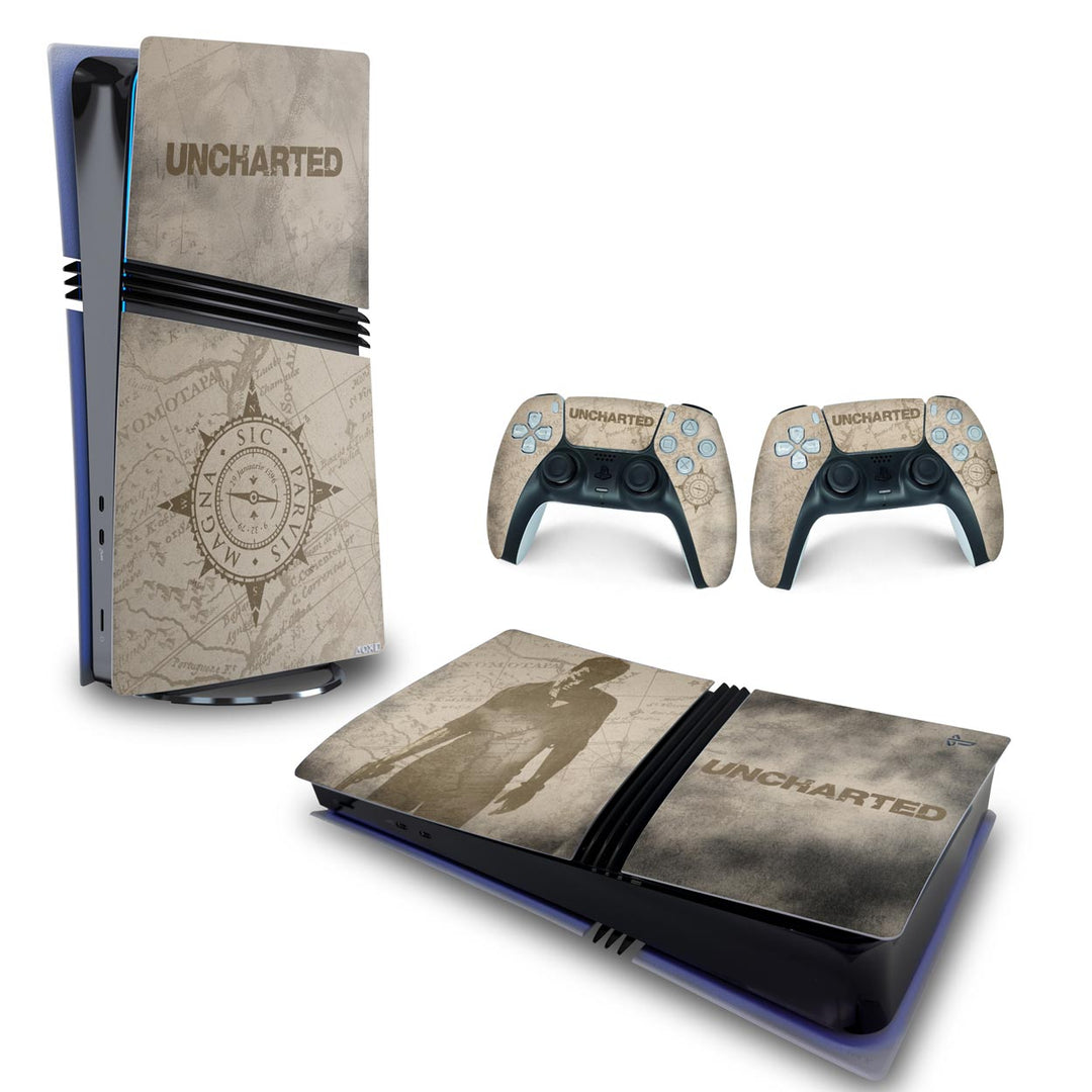 Skin Anti-Rage PS5 Pro Horizontal - Uncharted - Pop Arte Skins - foto 4