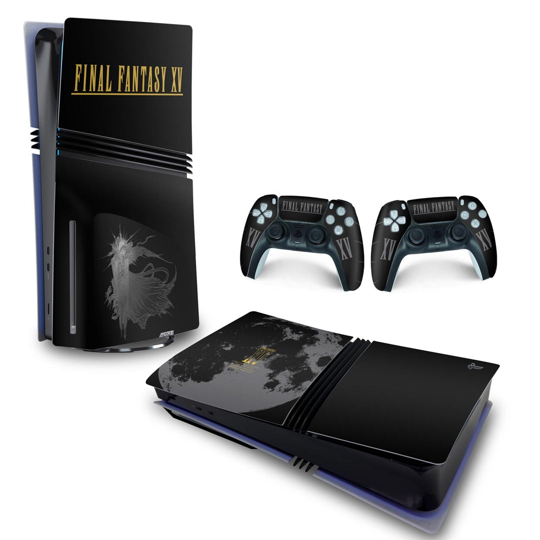 Skin Anti-Rage PS5 Pro Horizontal - Final Fantasy XV Bundle - Pop Arte Skins