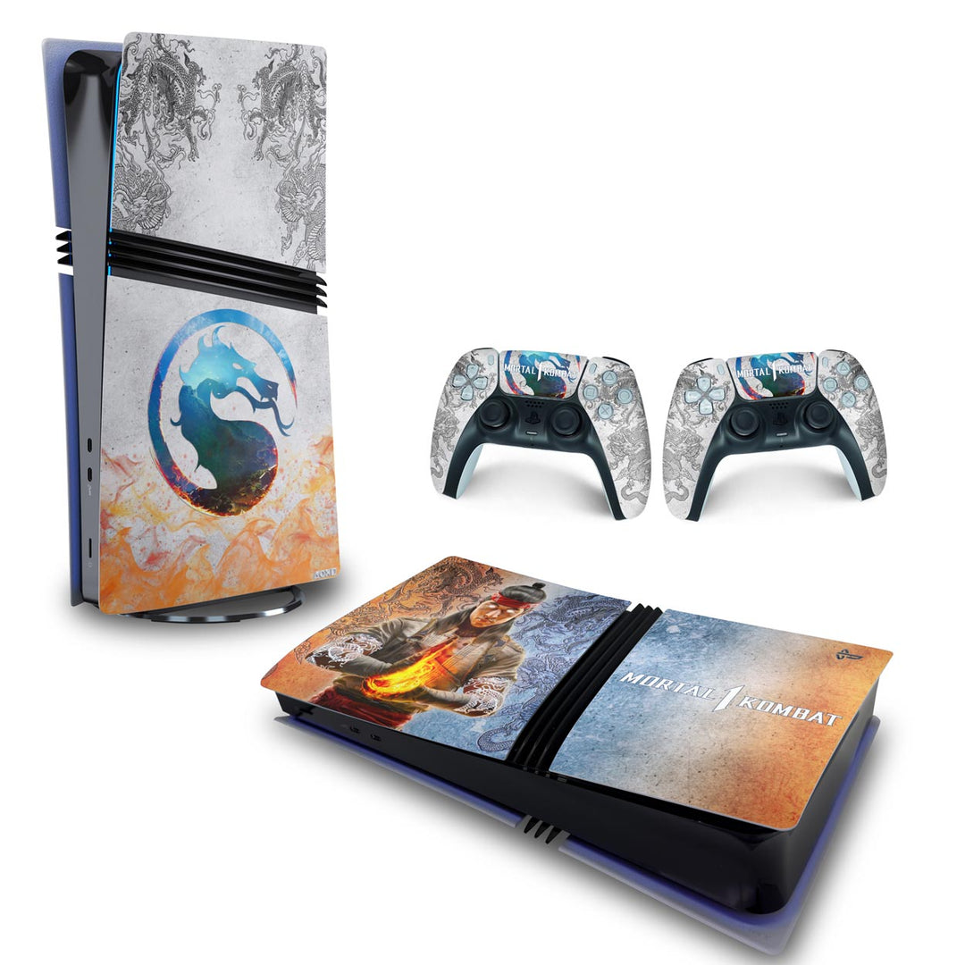 Skin Anti-Rage PS5 Pro Horizontal - Mortal Kombat 1 - Pop Arte Skins - foto 4