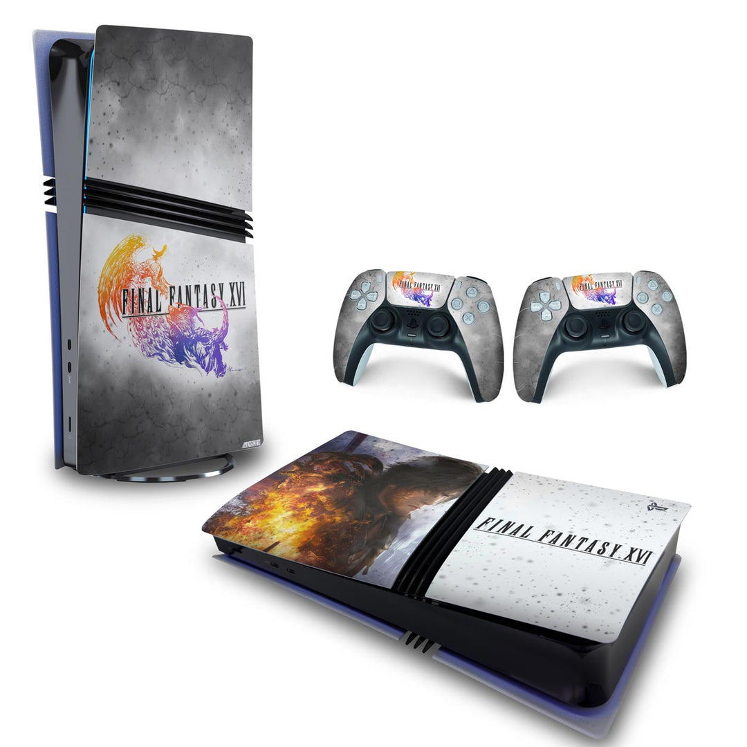 Skin Anti-Rage PS5 Pro Horizontal - Final Fantasy XVI - Pop Arte Skins - foto 4
