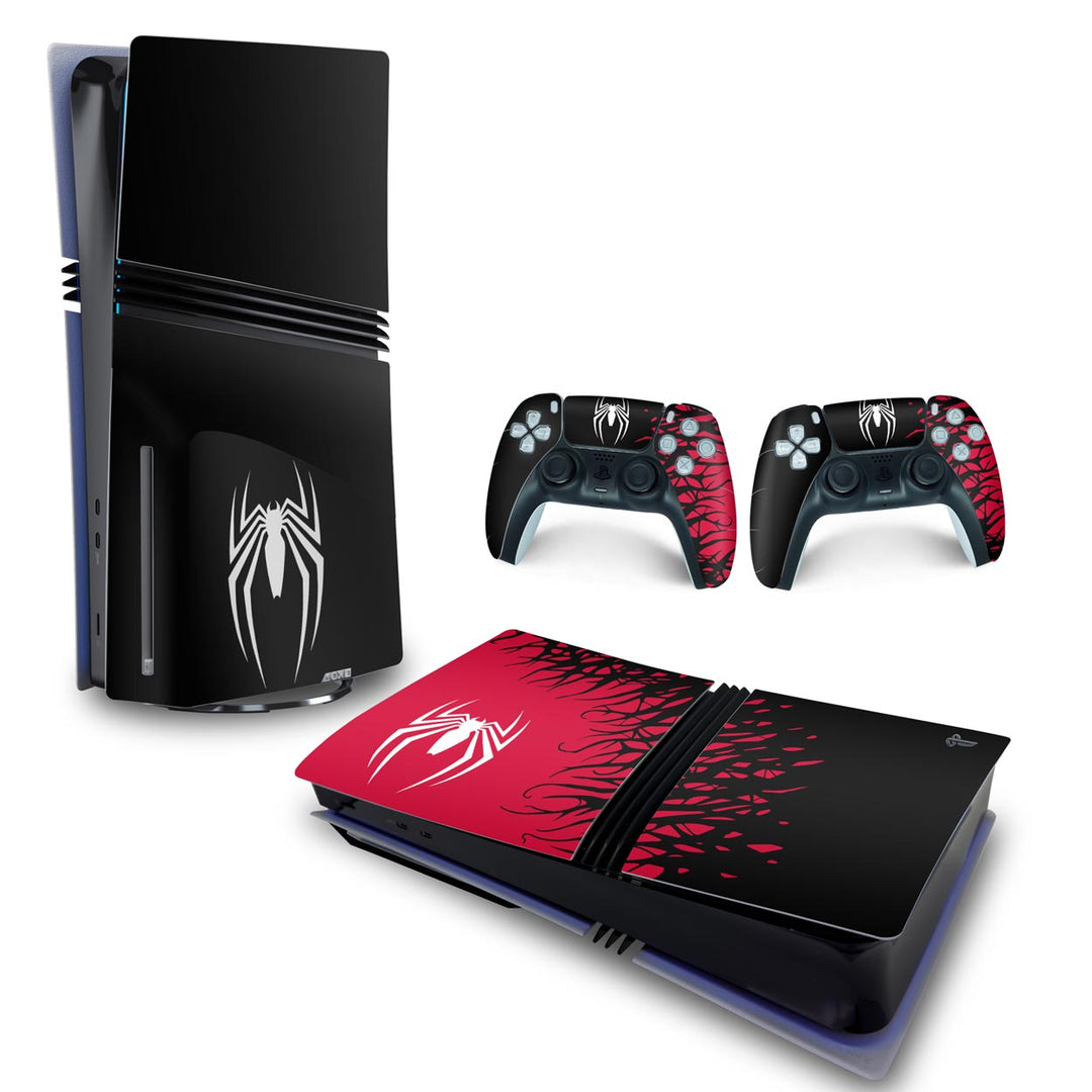 Skin Anti-Rage PS5 Pro Horizontal - Spider-Man Homem Aranha 2 Edition - Pop Arte Skins