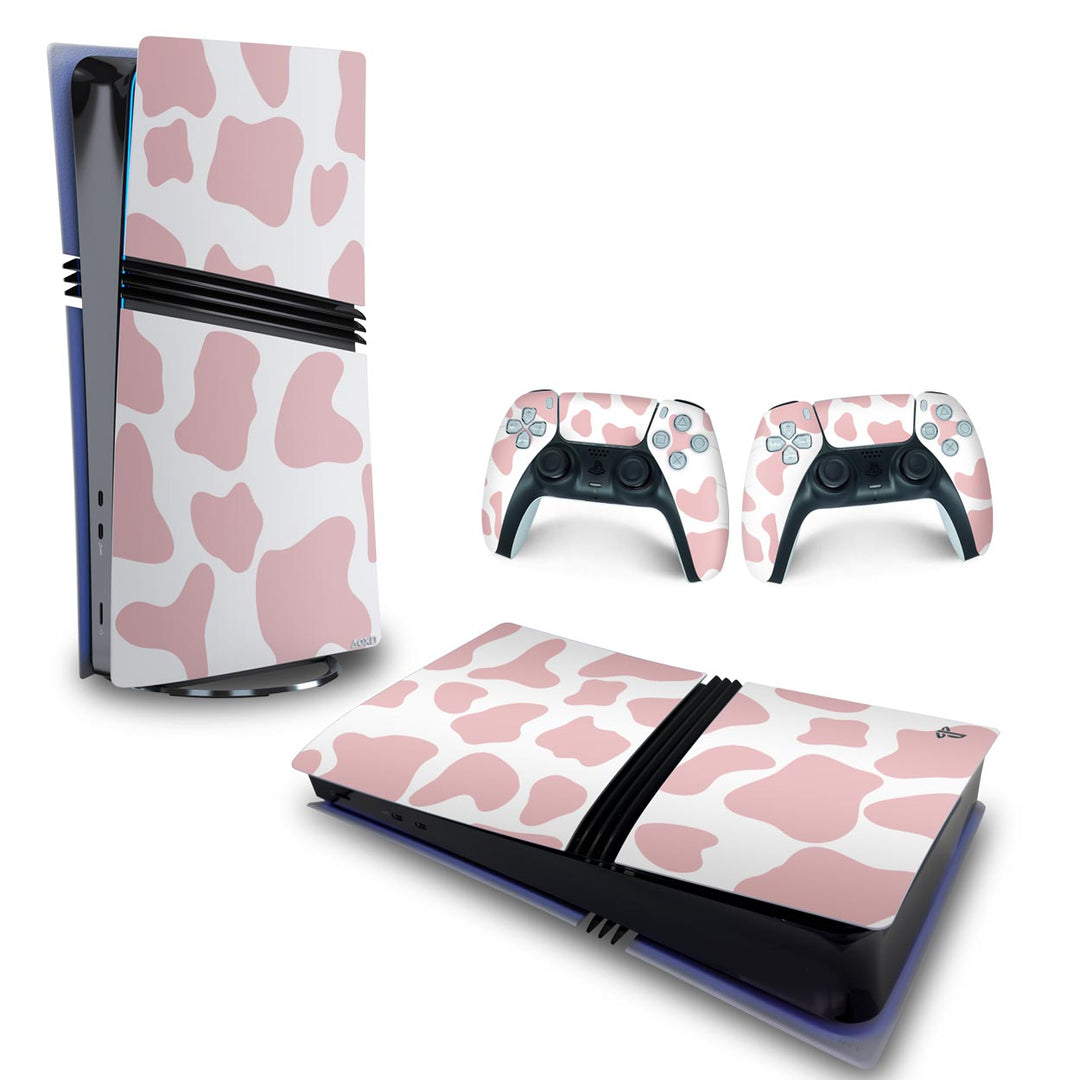 Skin Anti-Rage PS5 Pro Horizontal - Vaquinha Rosa - Pop Arte Skins - foto 4