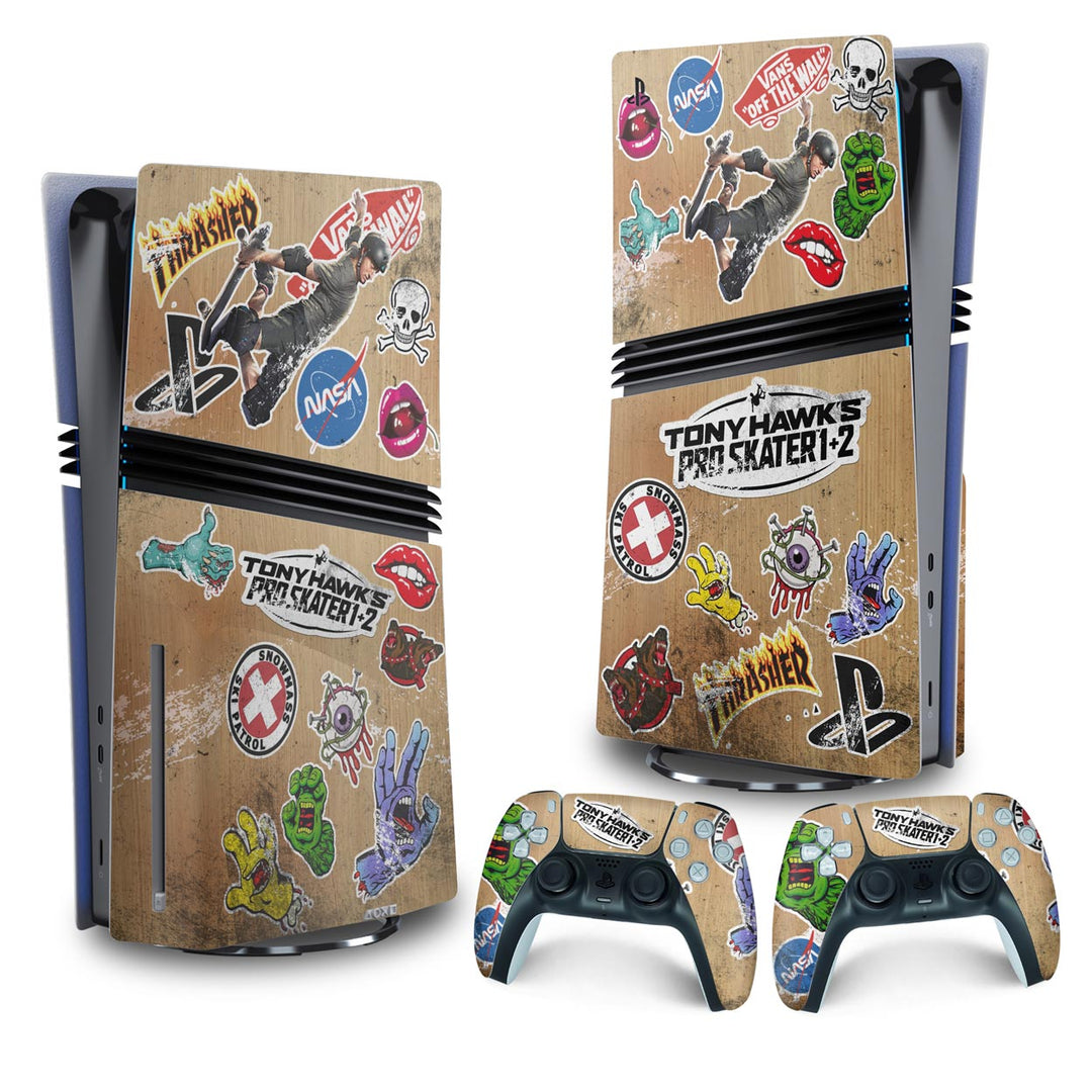 Skin Anti-Rage PS5 Pro Vertical - Tony Hawk's Pro Skater - Pop Arte Skins