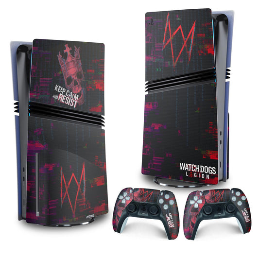 Skin Anti-Rage PS5 Pro Vertical - Watch Dogs Legion
