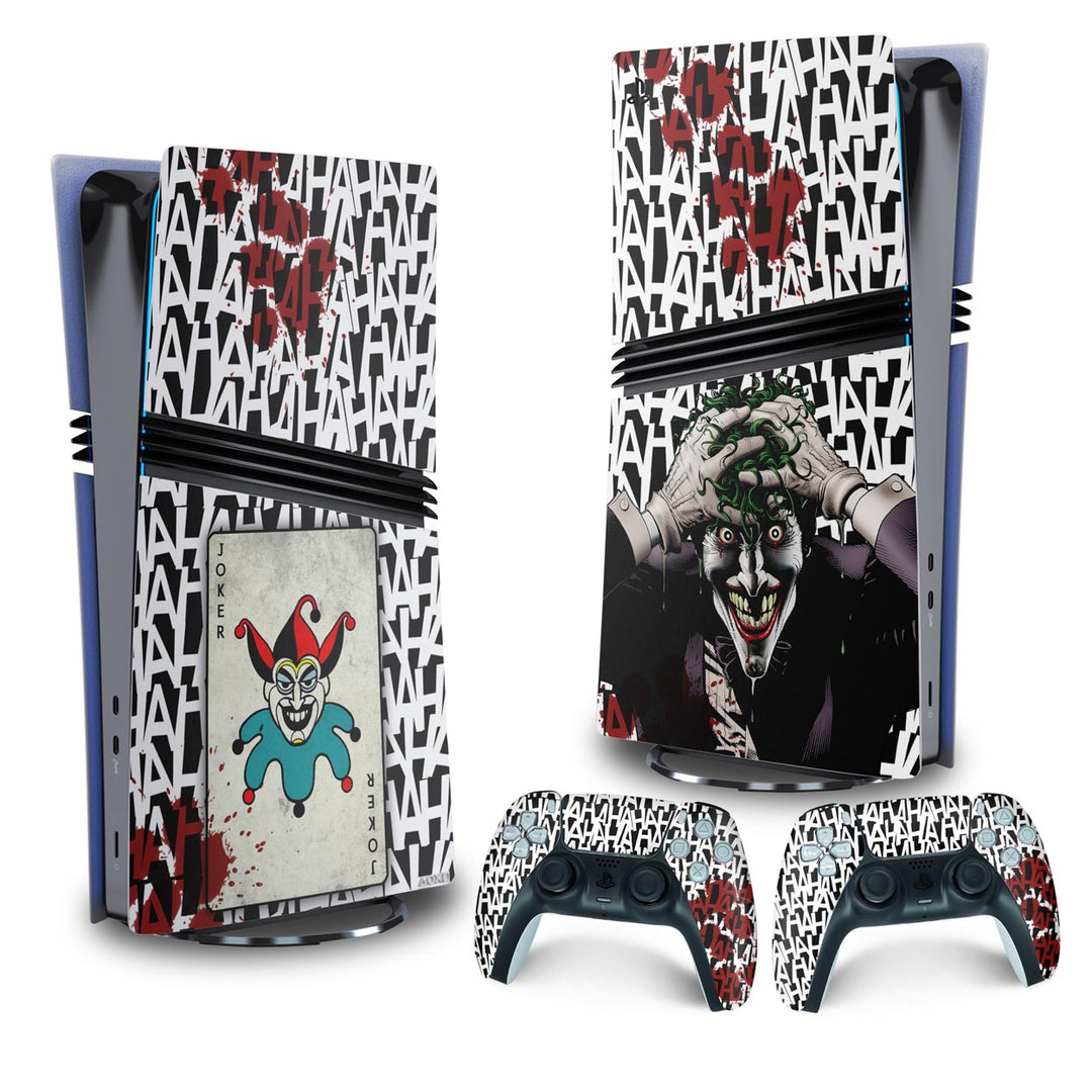 Skin Anti-Rage PS5 Pro Vertical - Joker Coringa - Pop Arte Skins - foto 4