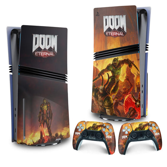 Skin Anti-Rage PS5 Pro Vertical - Doom Eternal