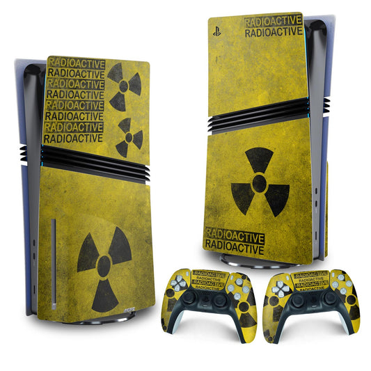 Skin Anti-Rage PS5 Pro Vertical - Radioativo