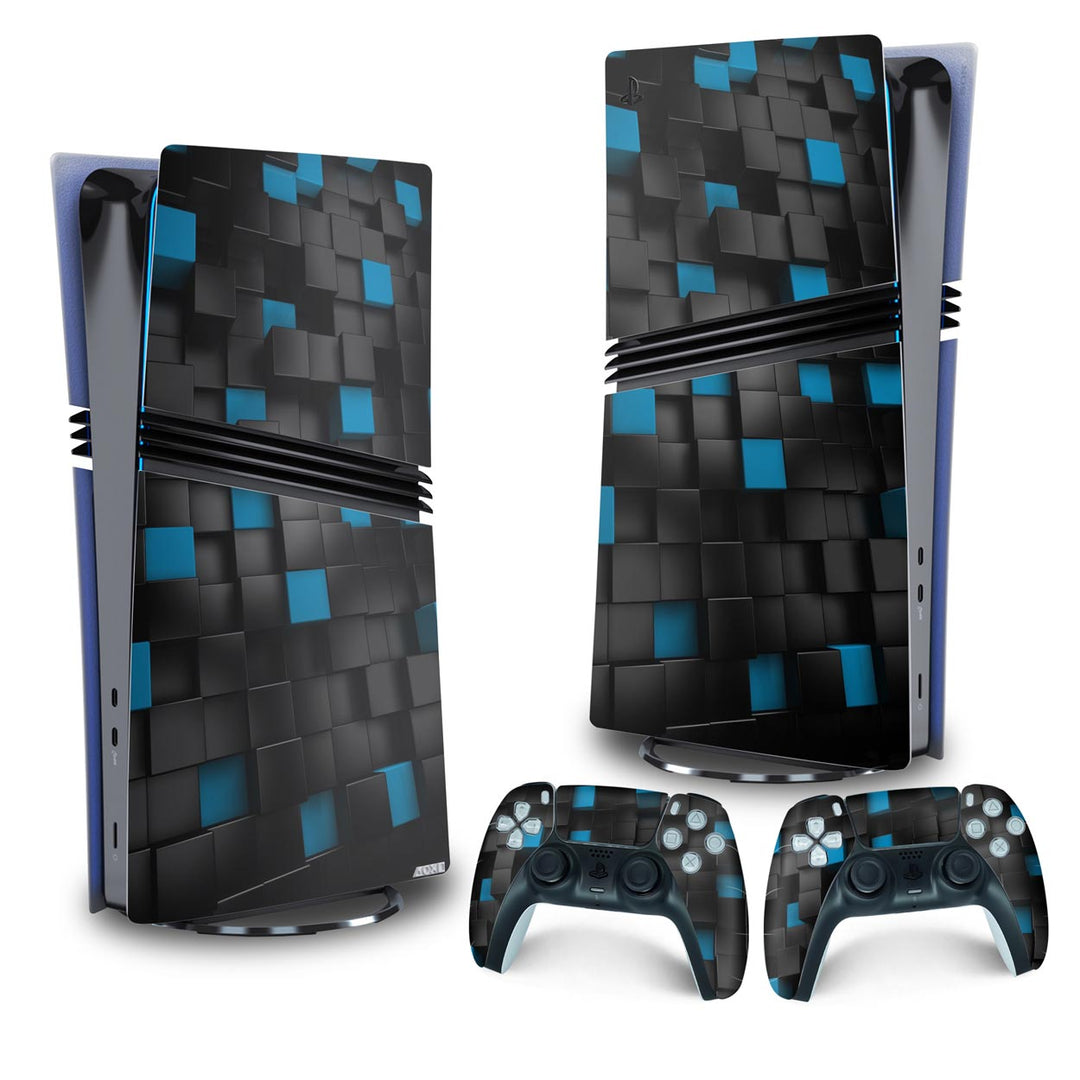 Skin Anti-Rage PS5 Pro Vertical - Cubos - Pop Arte Skins - foto 4