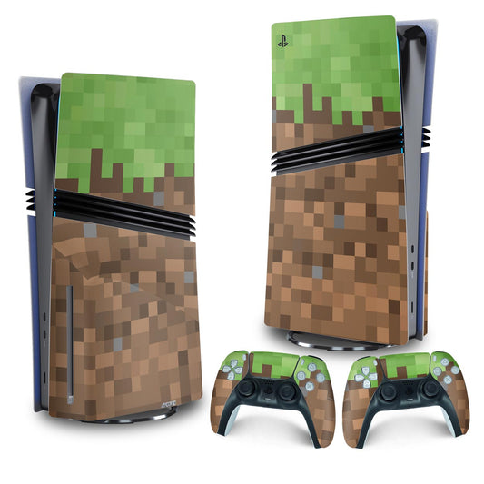 Skin Anti-Rage PS5 Pro Vertical - Minecraft