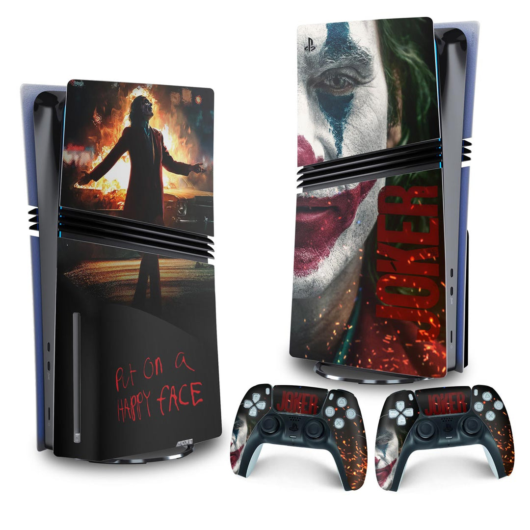 Skin Anti-Rage PS5 Pro Vertical - Joker Filme - Pop Arte Skins