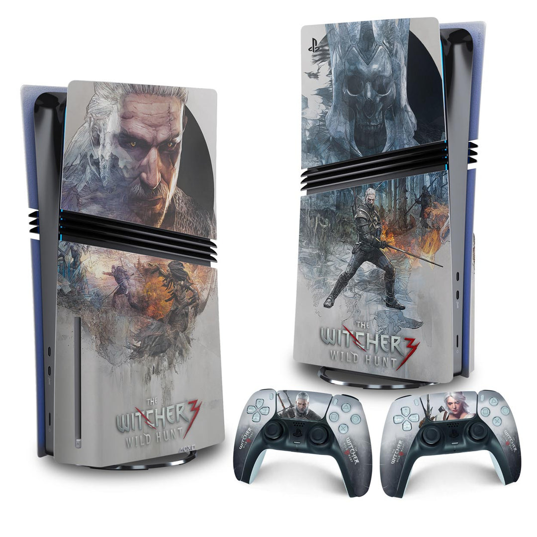 Skin Anti-Rage PS5 Pro Vertical - The Witcher 3 - Pop Arte Skins